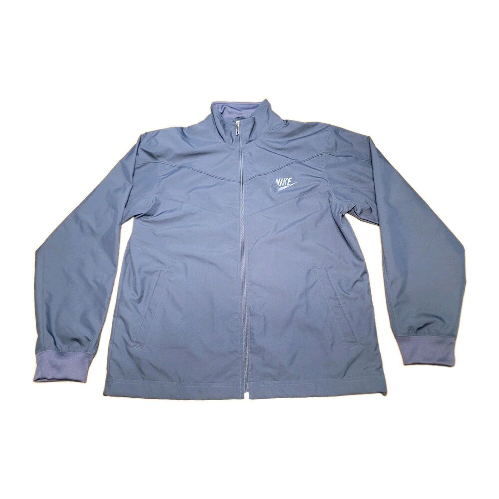 Nike Sportswear Full Zip 100% Polyester Navy Jacket Men’s Size XL (RN: 56323)